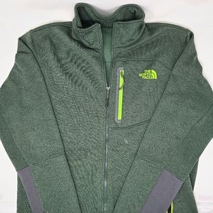 Men's The North Face Canyonlands Full Zip Jacket Fleece Lined Green Small Medium